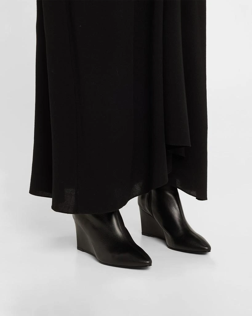 Aquatalia Pauletta Leather Wedge Booties 2