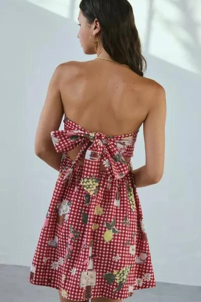 BDG BDG Juliana Smocked Strapless Mini Dress 3