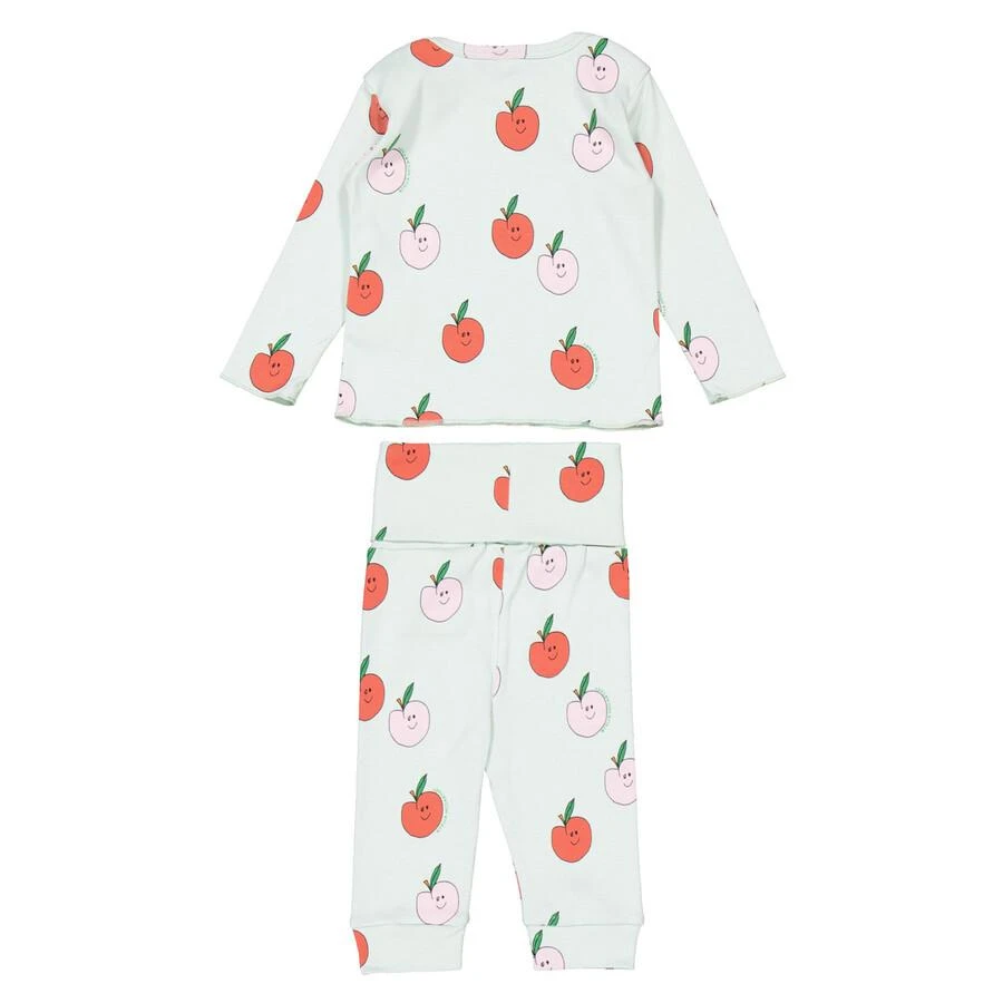 Stella McCartney Kids Graphic Apple Print Long Sleeve Pajama Set 3