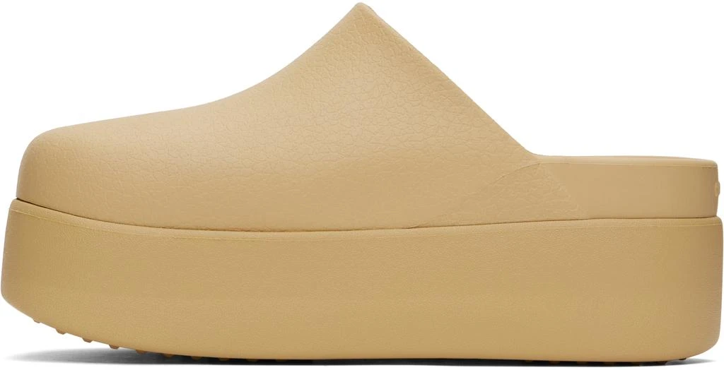 Crocs Beige Dylan Platform Clogs 3