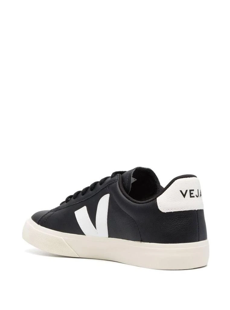 Veja 'Campo' Black And White Low Top Sneakers In Vegan Leather Man 3