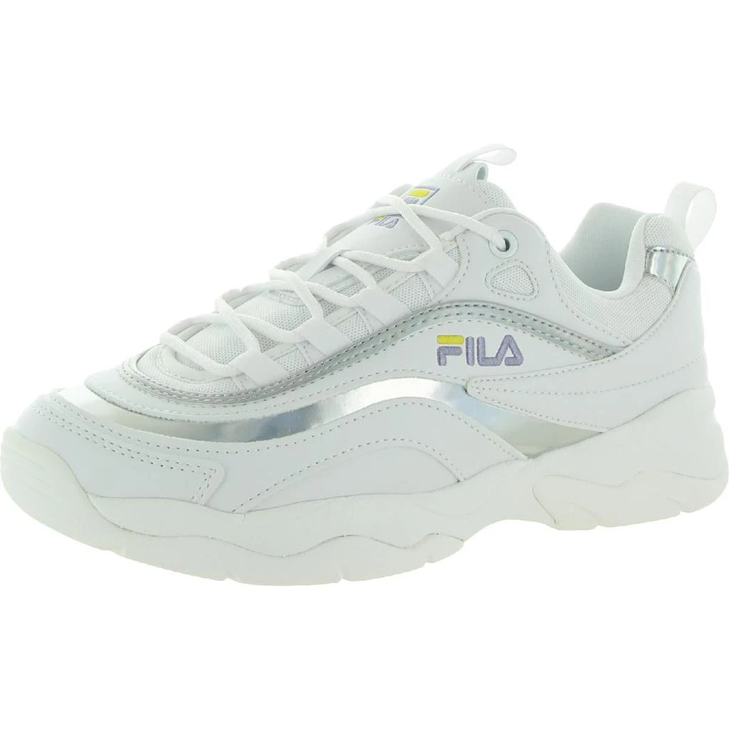 Fila Fila Womens Ray LM Faux Leather Fitness Running Shoes 1