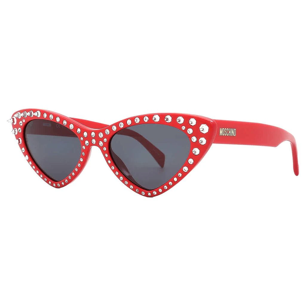 Grey Cat Eye Ladies Sunglasses MOS006/S/STR 0C9A/IR 52 – On 