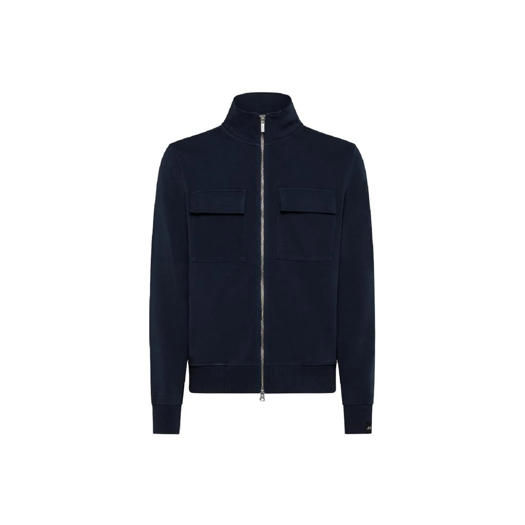 SUN68 Sun68 - Full Zip Formal Pocket On C.c.e. 07 Navy Blue F32126 1