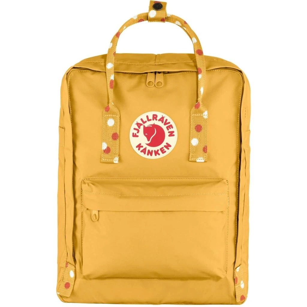 Fjallraven Unisex Kanken Backpack In Ochre-Confetti Pattern 1