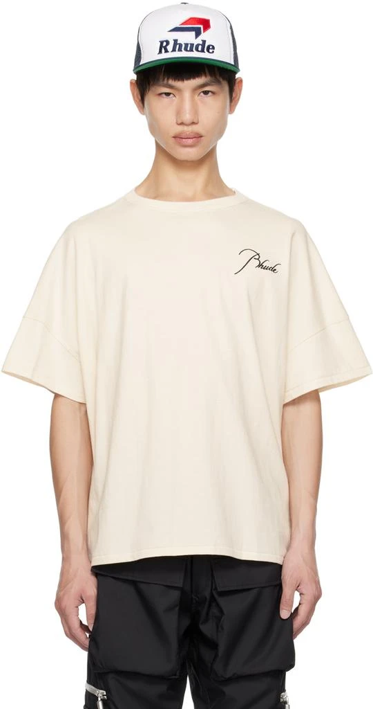 Rhude Off-White Reverse T-Shirt 1