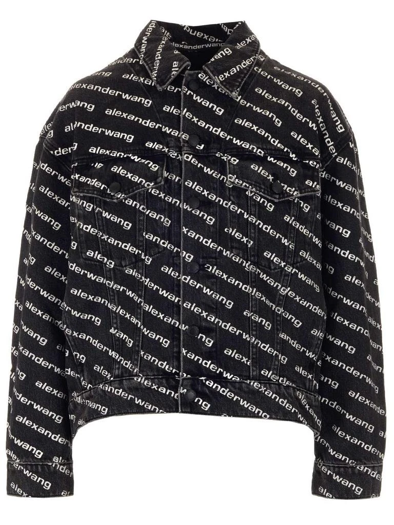 Alexander Wang Alexander Wang All-Over Logo Printed Jacket 1