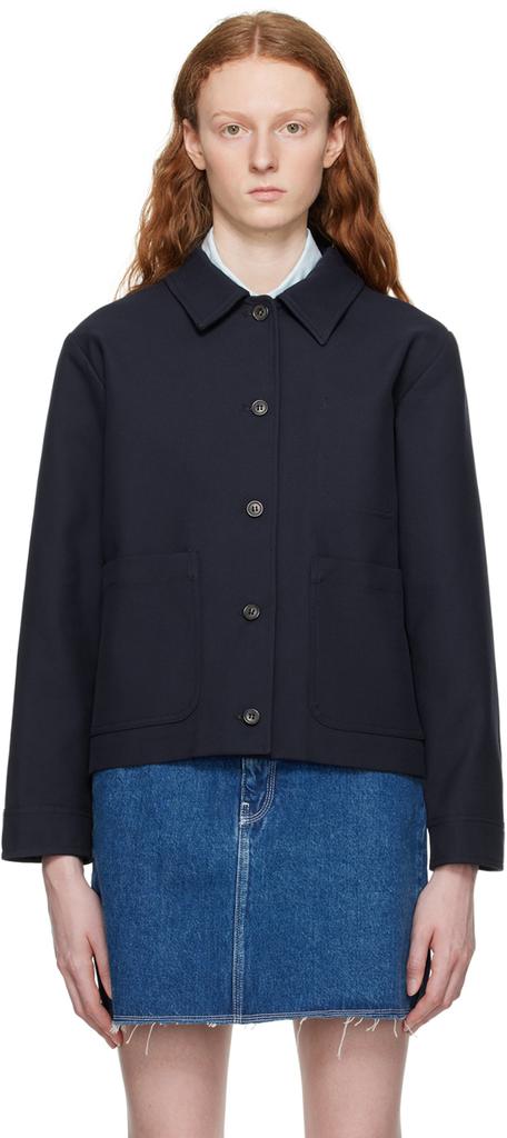 【関税込み】A.P.C. ネイビー Camilla ボンバージャケット A.P.C.のネイビー Camilla ボンバージャケットがセール中