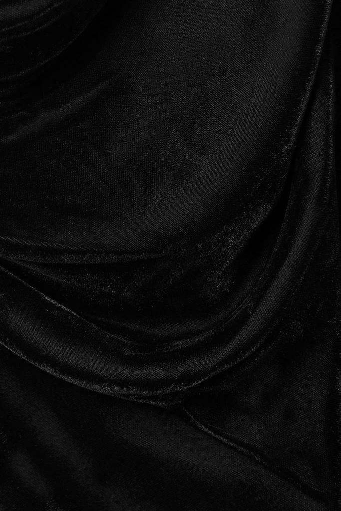 Dion Lee Architrave layered velvet and tulle mini dress 4