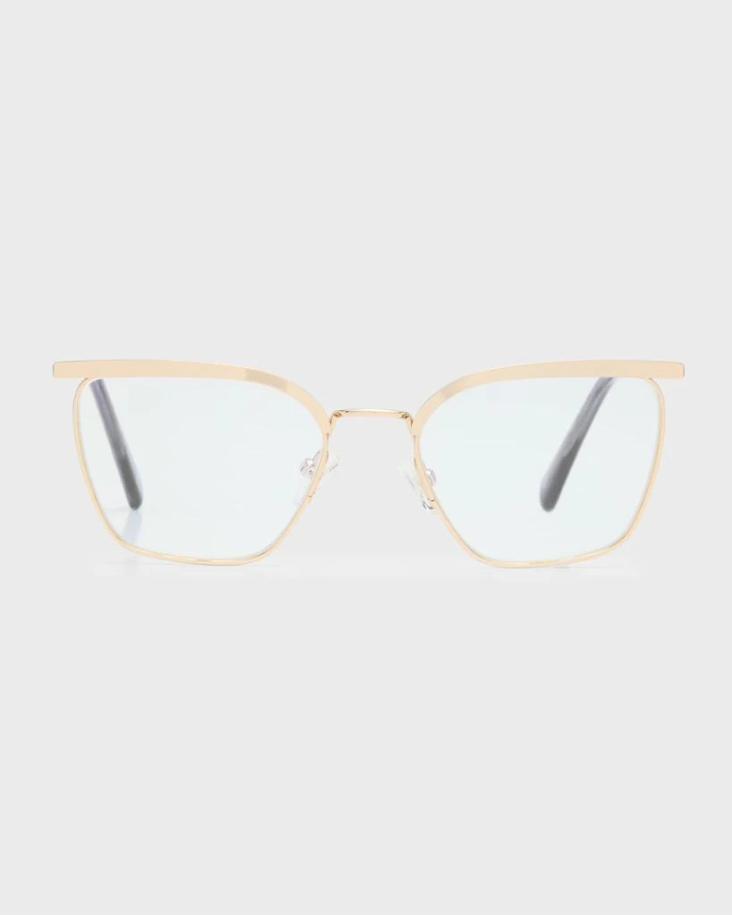 The Book Club Be a Wolf Metal Cat-Eye Glasses 3
