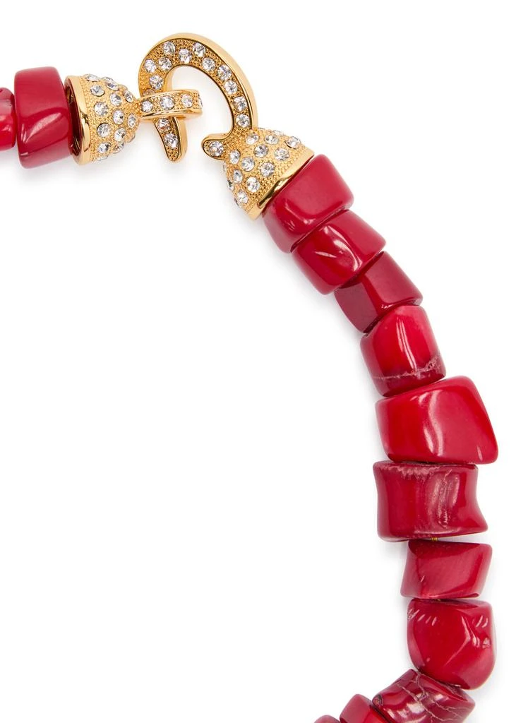 Timeless Pearly Beaded 24kt gold-plated necklace 4