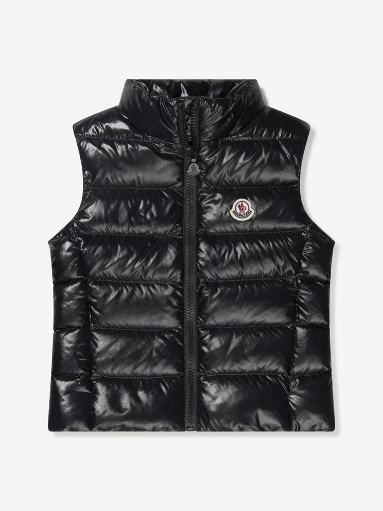 Moncler Moncler Enfant Girls Down Padded Ghany Gilet in Black 1