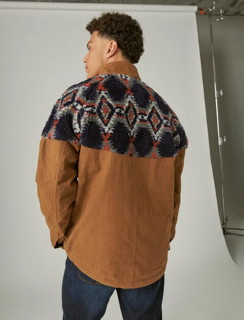Lucky Brand Men's Faux Shearling Mix Anorak 2