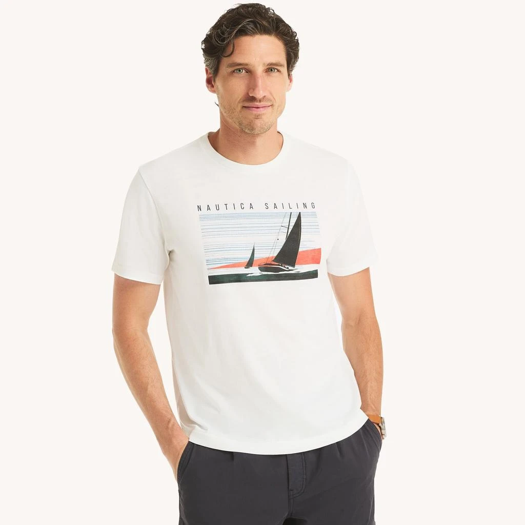 Nautica Mens Sailing Graphic T-Shirt