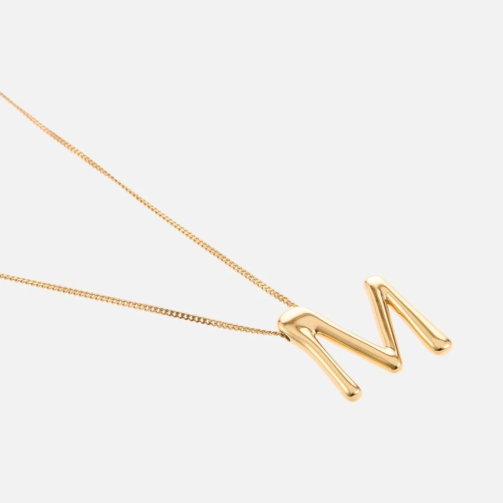 ASTRID & MIYU Initial Pavé 18K Gold-Plated Necklace 3