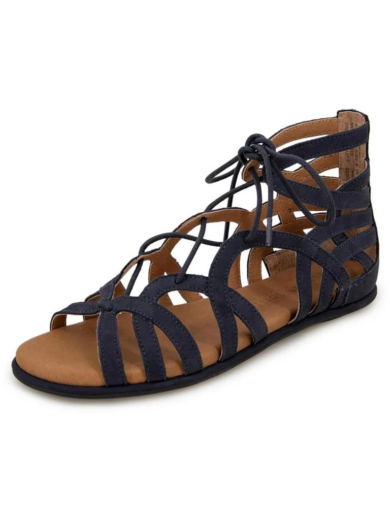 Gentle Souls Break My Heart Womens Faux Suede Almond Toe Ankle