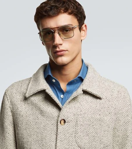 Brunello Cucinelli Sartorial Sunset aviator sunglasses 3