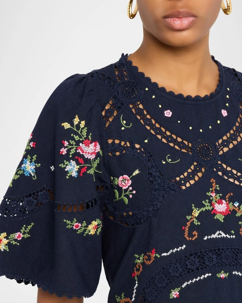 Sea Edwina Embroidered Midi Dress 5