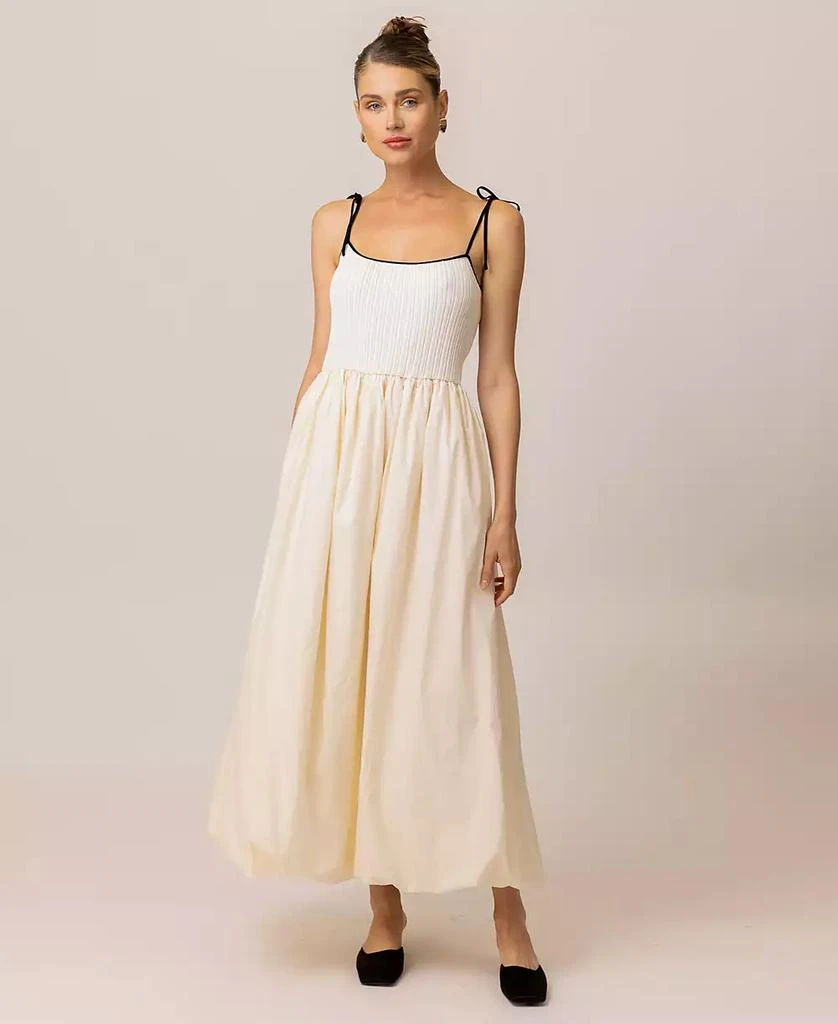 Line & Dot Women's Jules Mixed-Media Maxi Dress 1
