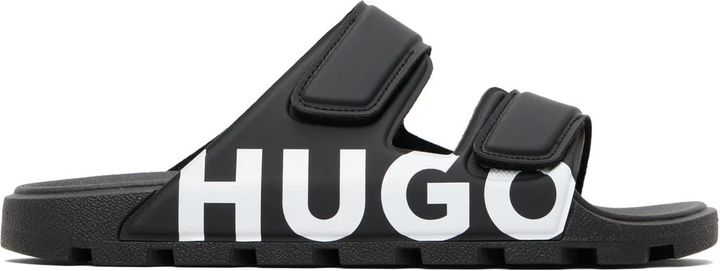Hugo Boss Black Logo Double Touch-Closure Sandals