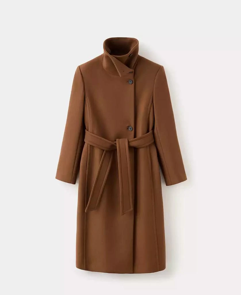 Mango Women
s Belted Manteco Wool Coat 2