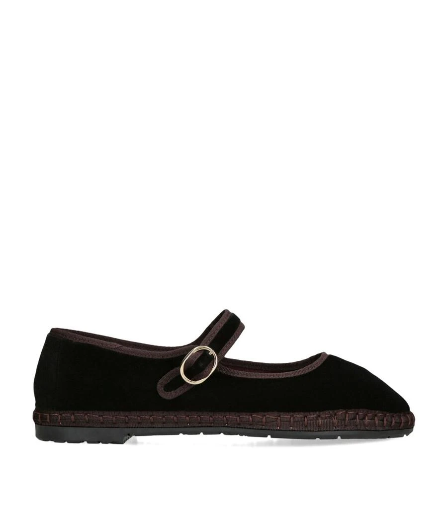 Flabelus Velvet Sethe Mary Janes 1