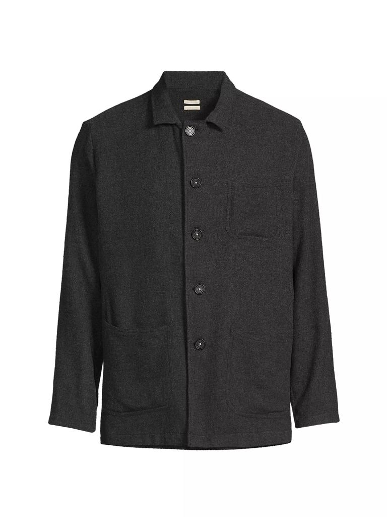 MASSIMO ALBA Florida Wool-Silk Shirt Jacket