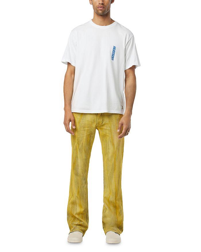 Hudson Walker Kick Flare Jeans in Sun Streak Yellow