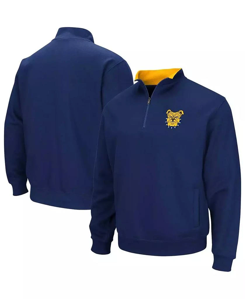 Colosseum Men's Navy North Carolina A&T Aggies Tortugas Quarter-Zip Sweatshirt 1