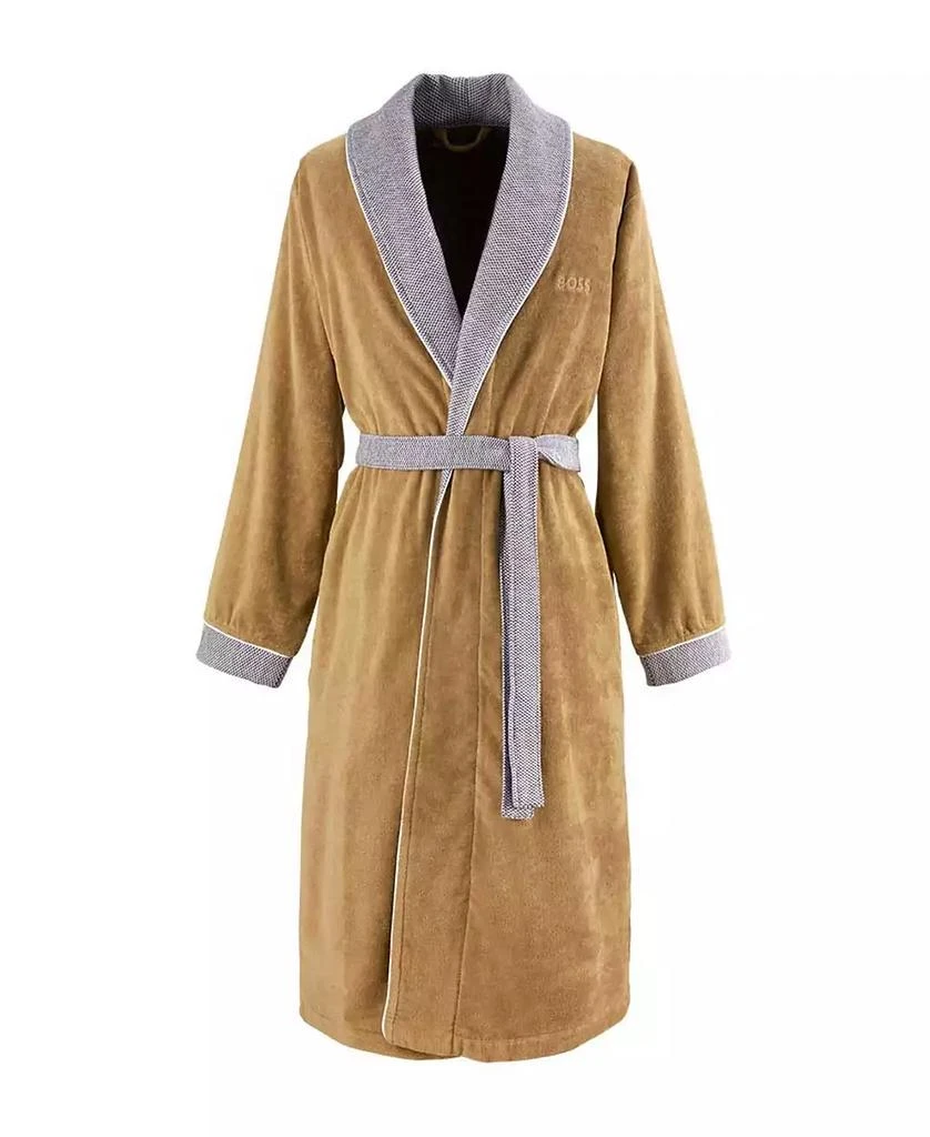 Boss Home Lord Men's Cotton Velour Shawl Bathrobe 1