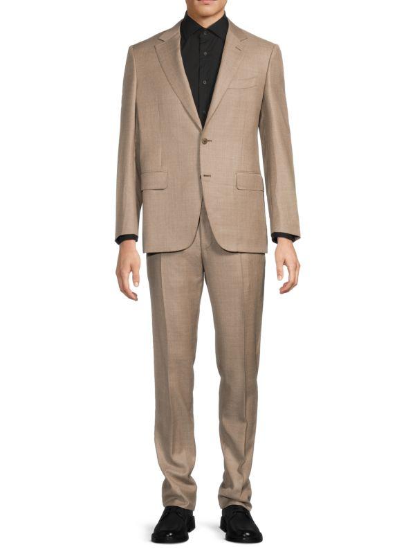 Canali Modern-Fit Solid Wool Two-Button Suit