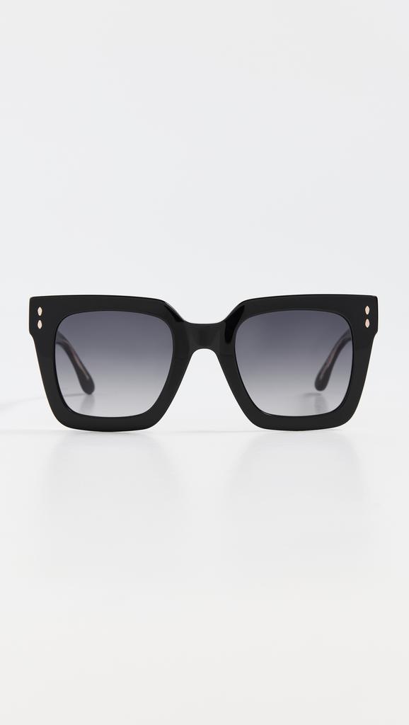 Isabel Marant IM 0016/S Sunglasses Black-Gold One-Size