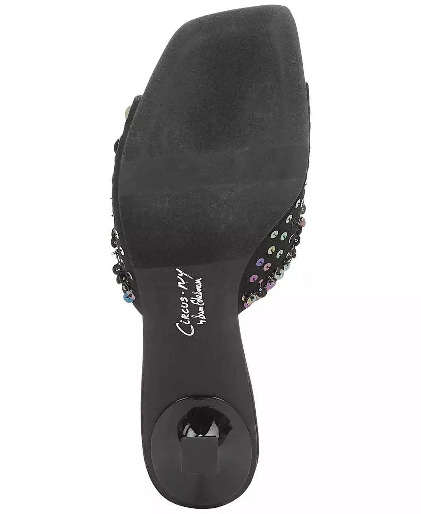 Circus NY by Sam Edelman Juliana Sequin Mid-Heel Dress Sandals 5