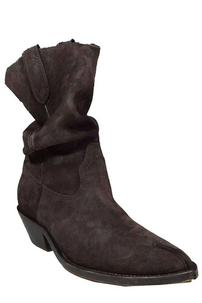 MAISON MARGIELA Maison Margiela Tabi Ruched Western Boots 2