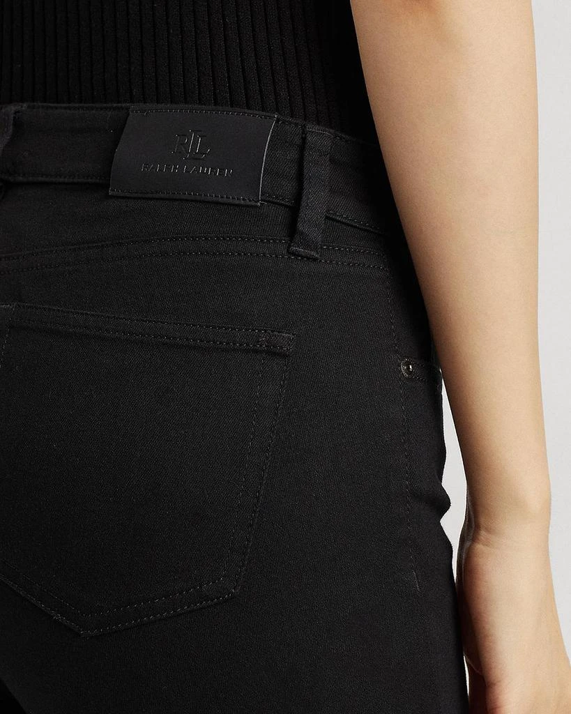 Ralph Lauren Mid Rise Straight Super Stretch Jeans in Black 6