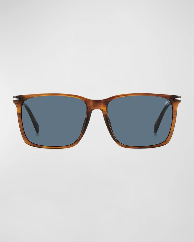 David Beckham Men's Rectangle Acetate Sunglasses 2