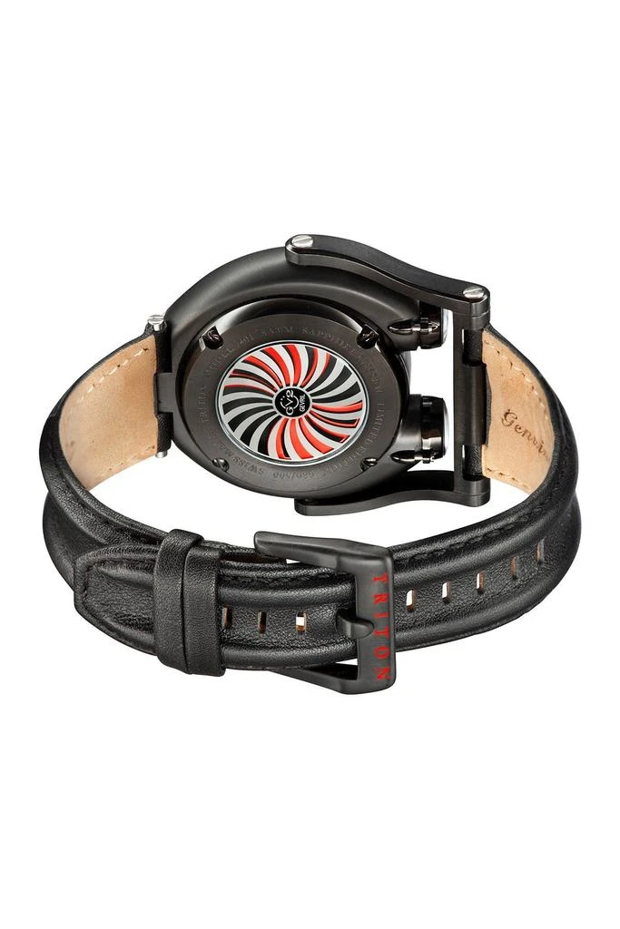 Gevril Triton Limited Edition Swiss Automatic Leather Strap Watch, 48mm 2
