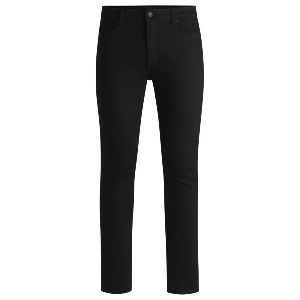 Hugo Boss Extra-slim-fit jeans in ultra-black stretch denim 1