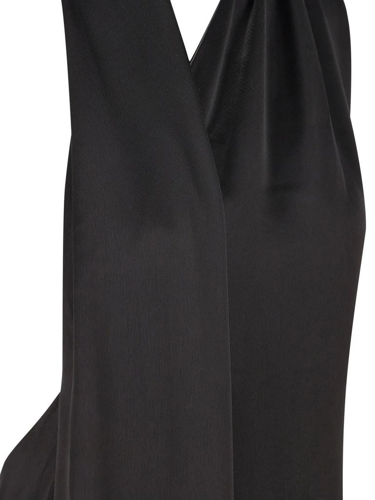 Loewe Loewe One-Shoulder Satin Scarf-Detailed Dress 3