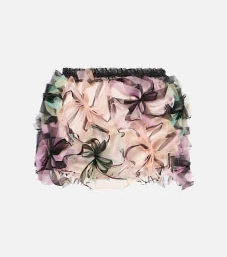 Susan Fang Air-Whirl floral-appliqué miniskirt 1