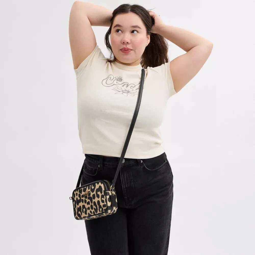 Coach Mini Jamie Camera Bag With Leopard Print 2