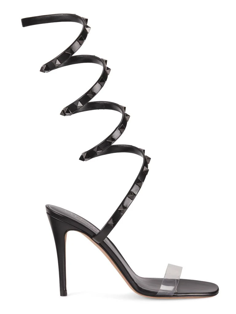 Valentino 95MM Rockstud Leg-Wrap Leather Sandals 1