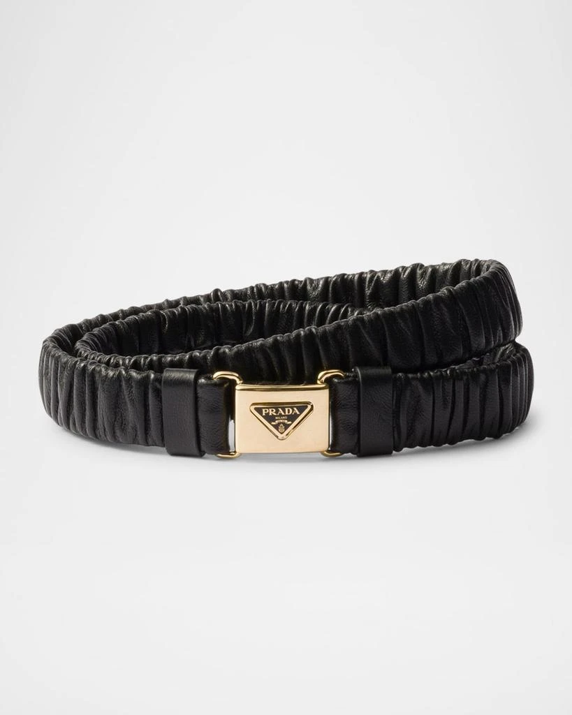 Prada Chain Buckle Leather Belt - Belts - Free Shipping  display picture 3