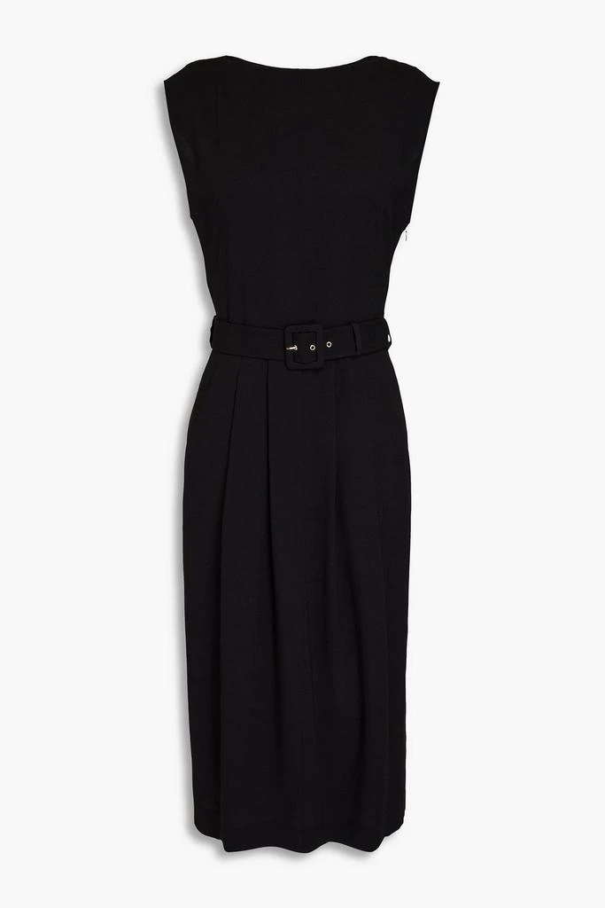 Alberta Ferretti Pleated crepe midi dress 1
