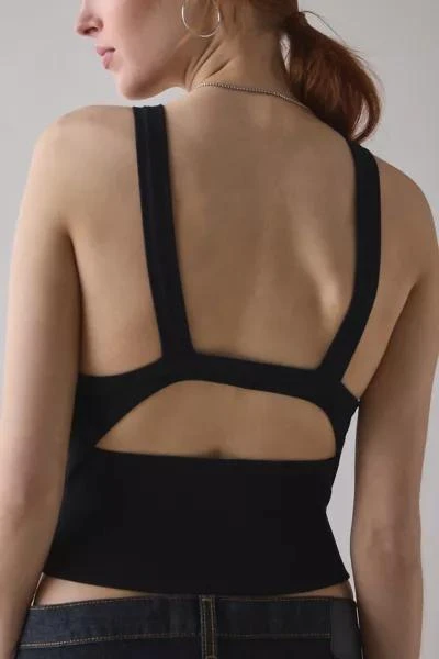Out From Under Out From Under Jade Seamless Knit Cutout Tank Top 4