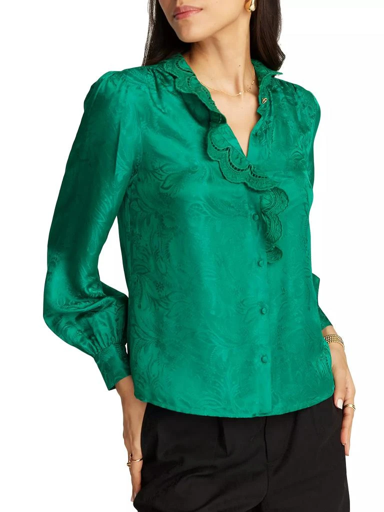 Robert Graham Brigitte Paisley Jacquard Long-Sleeve Shirt 3