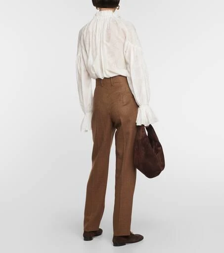 BLAZÉ MILANO Virago high-rise virgin wool straight pants 3