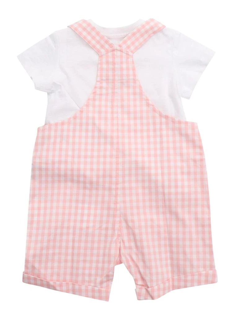 Moschino Moschino Kids Gingham-Pattern Buttoned Dungarees Set 2