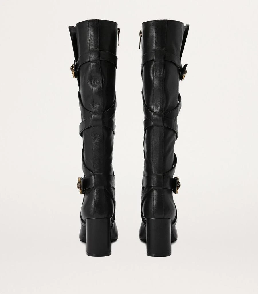 Kurt Geiger Leather Mayfair Knee-High Boots 80 2