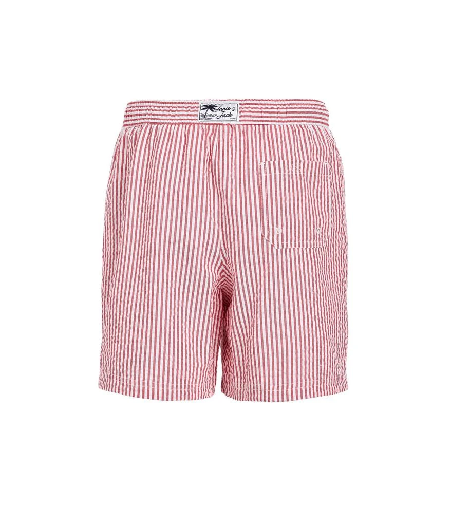 Janie and Jack Seersucker Patch Swim Trunk (Toddler/Little Kid/Big Kid) 2